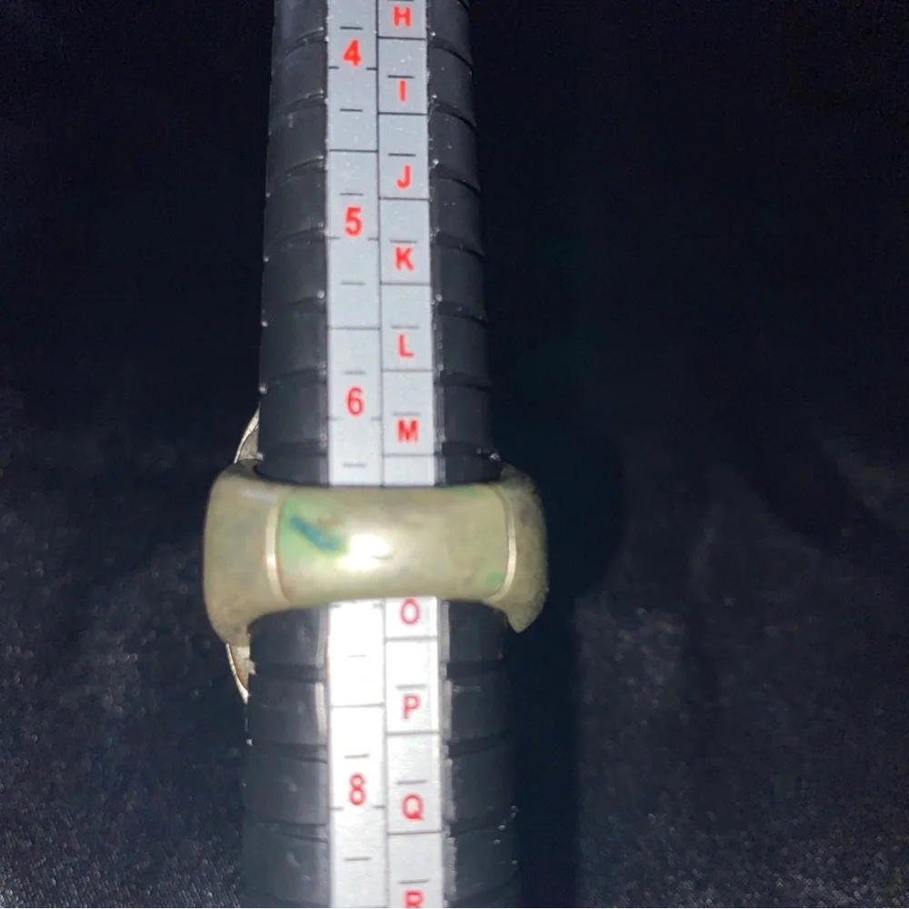 Vintage Silver & Gold Tone Stretch Ring - Sizer 7 Plus‎